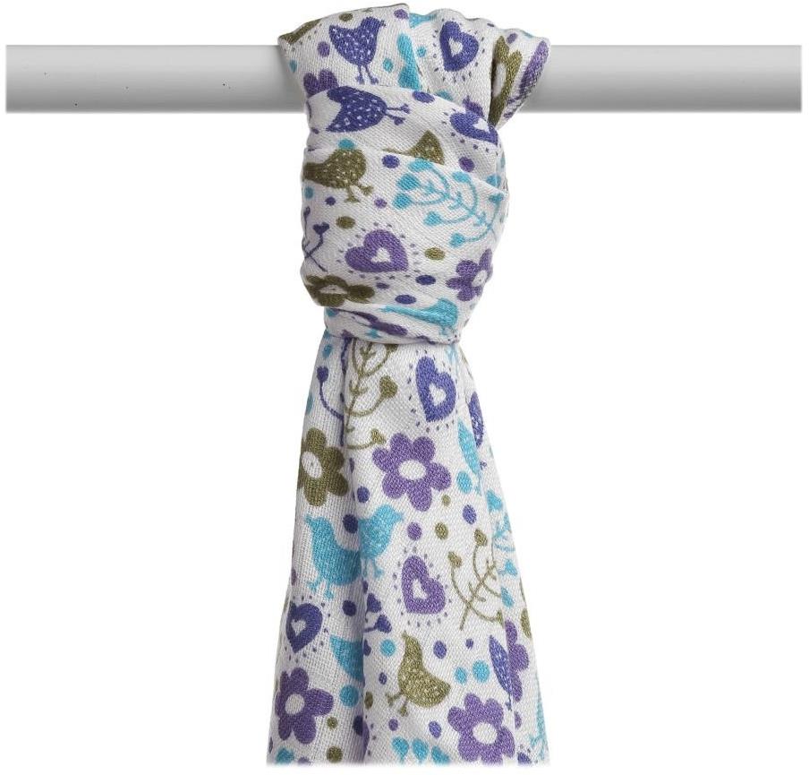 KIKKO XKKO BMB Bambusová osuška 90 × 100, Flowers&Birds, For Boys