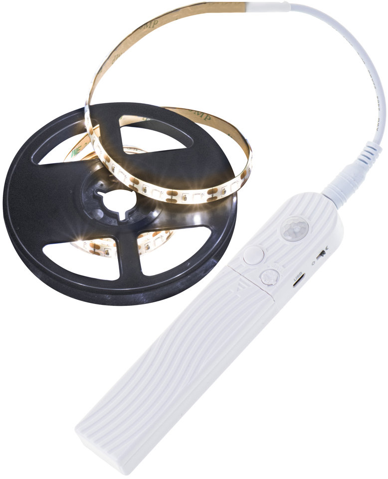 KIK KX4943 LED pásek se senzorem pohybu 1 m, teplý bílý