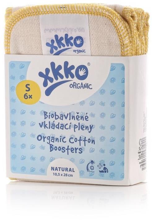 XKKO Organic vkládací pleny - Twill Natural Velikost S 6 ks