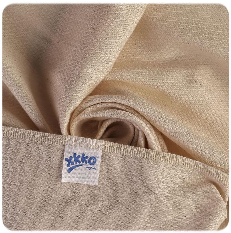 XKKO Organic pleny z biobavlny 50 × 50 - Bird Eye Natural 5 ks