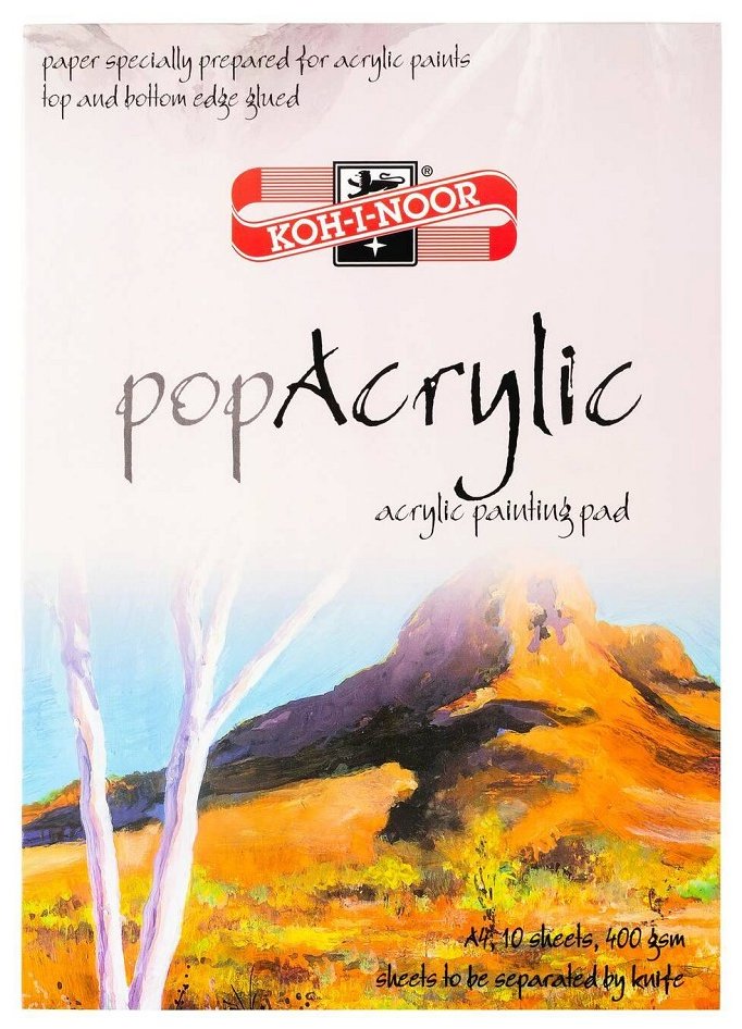 KOH-I-NOOR 9920 ACRYLIC A4, 400 g/m2, 10 listů