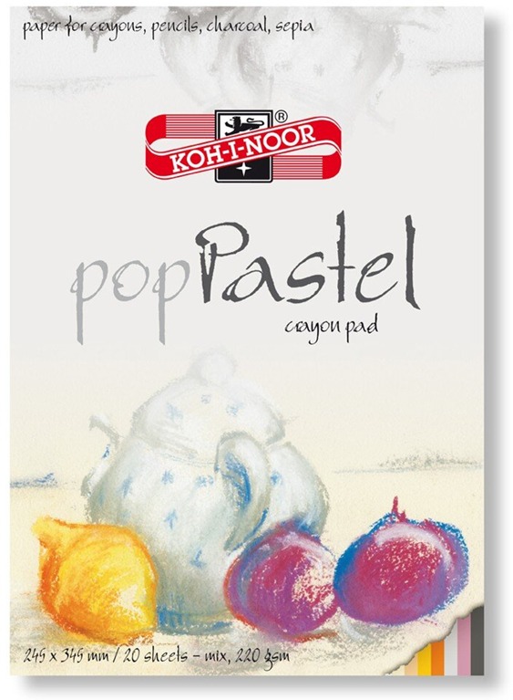 KOH-I-NOOR 9920 PASTEL 245 × 345 mm, 220 g/m2, 20 barevných listů