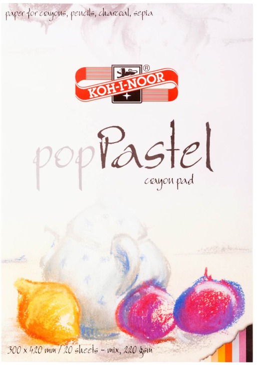 KOH-I-NOOR 9920 PASTEL 300 × 420 mm, 220 g/m2, 20 barevných listů