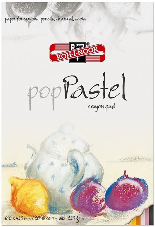 KOH-I-NOOR 9920 PASTEL 610 × 420 mm, 220 g/m2, 20 barevných listů