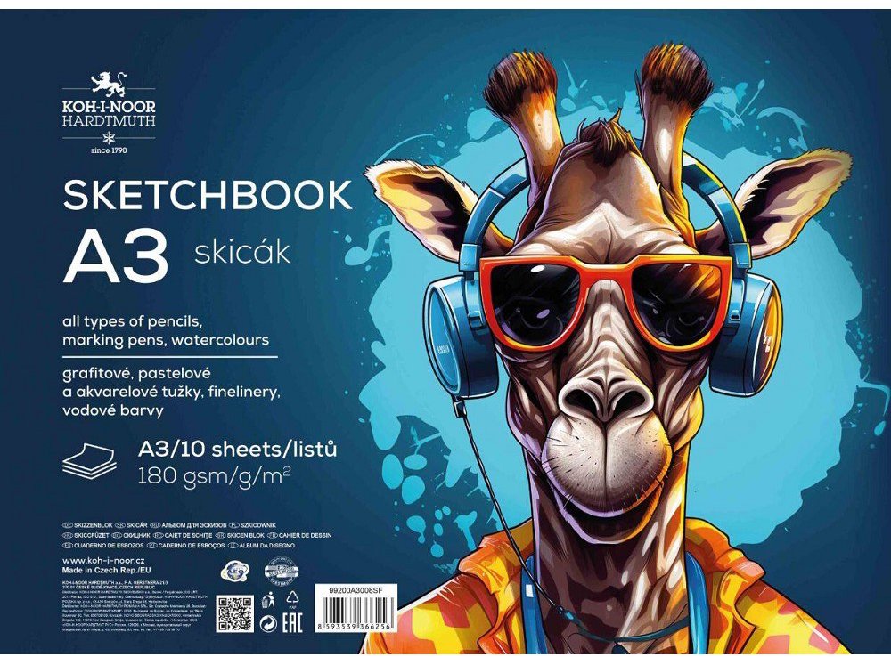 KOH-I-NOOR 9920 A3, 180 g/m2, 10 listů