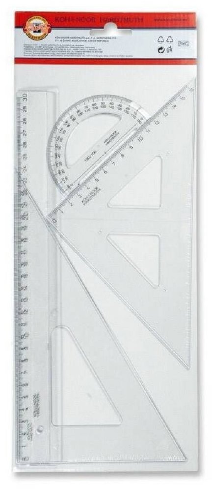 KOH-I-NOOR 750748 sada geometrických pomůcek, velká, 4 ks