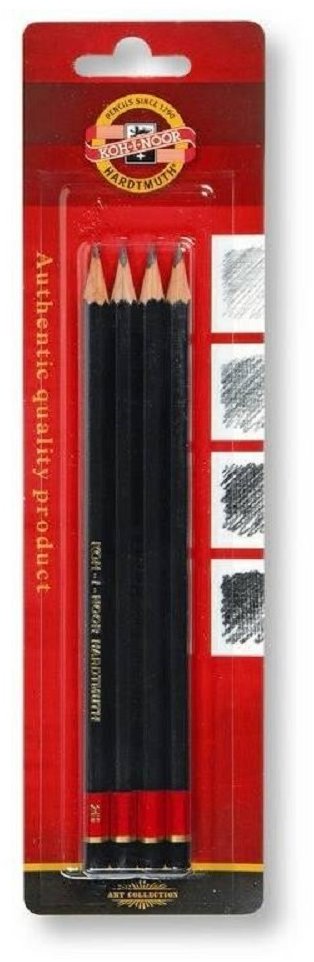 KOH-I-NOOR 1935 šestihranná grafitová HB, 2B, 4B, 6B - sada 4 ks