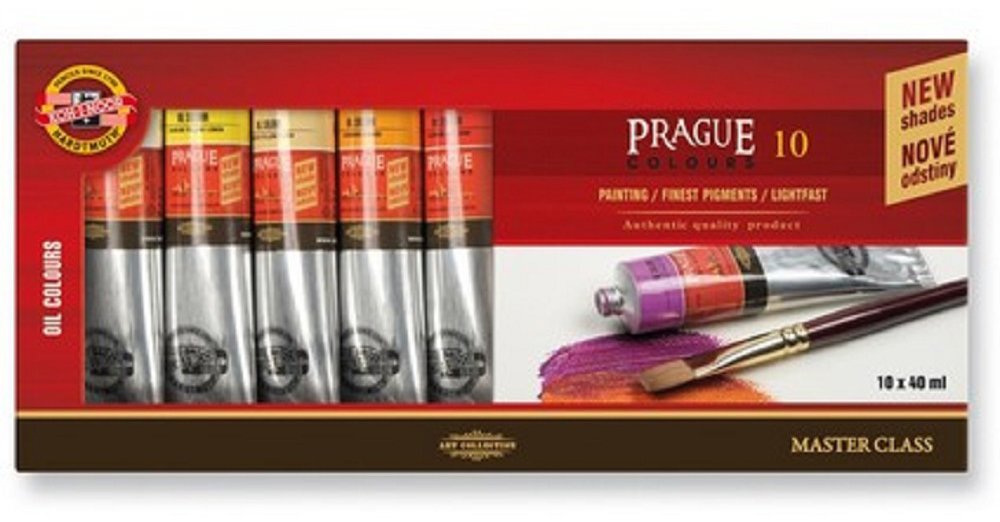 KOH-I-NOOR Souprava PRAHA, 10 tubiček olejových barev