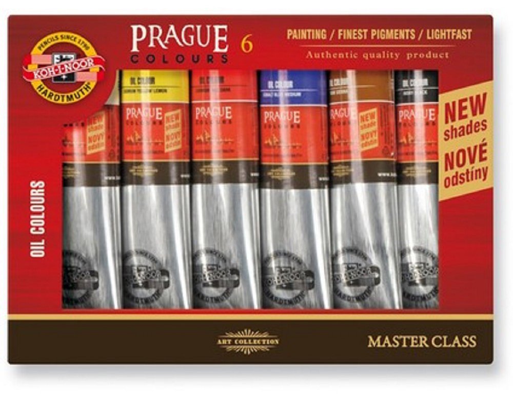 KOH-I-NOOR Souprava PRAHA, 6 × 40 ml olejových barev