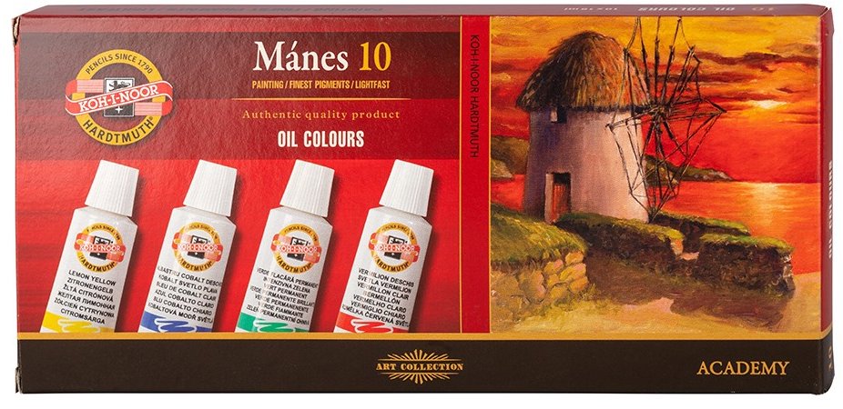 KOH-I-NOOR Mánes souprava, 10 × 16 ml