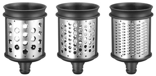 KitchenAid 5KSMEMVSC, Doplňkové bubny k 5KSMVSA (jemné,2x hvězdicové struhadlo)