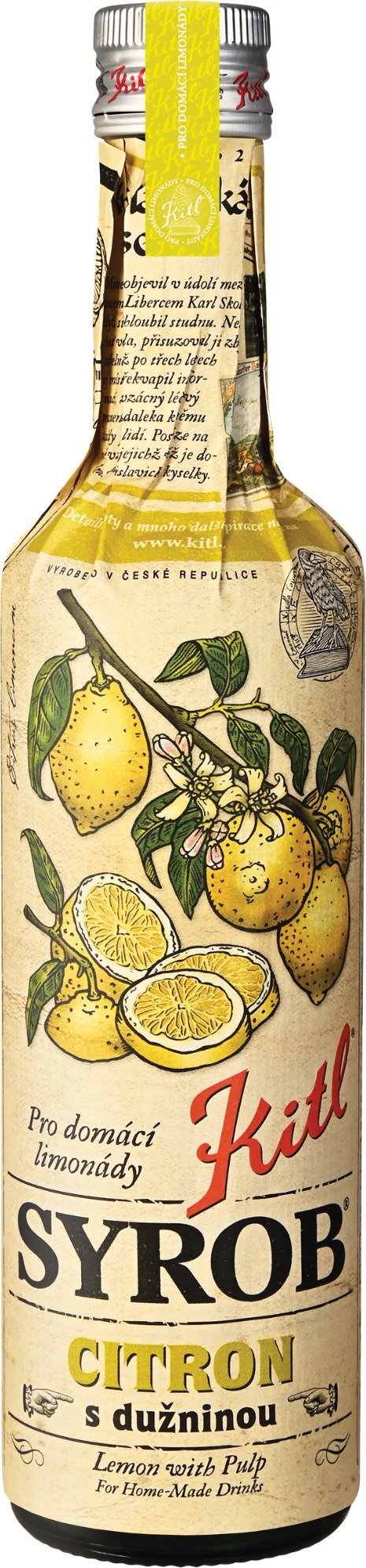 Kitl Syrob Citron s dužninou 500 ml