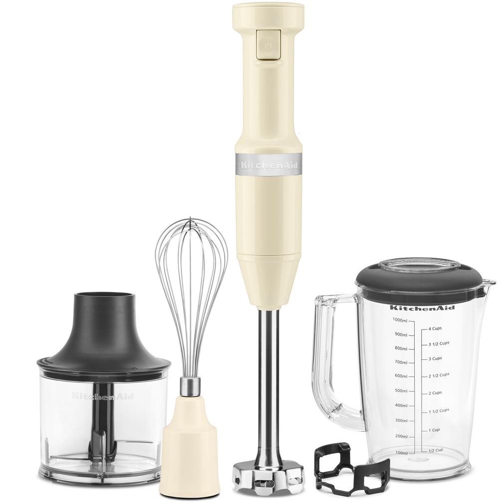 KitchenAid 5KHBV83EAC, Tyčový mixér s příslušenstvím, mandlová
