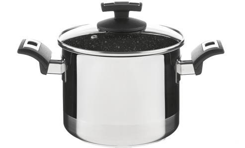 Kolimax Hrnec s poklicí Ceramaxx Pro Comfort 18cm/3,0l, granit černá