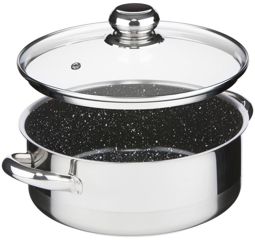 Kolimax Rendlík s poklicí Cerammax Pro Standard 22cm, 3l, granit černá