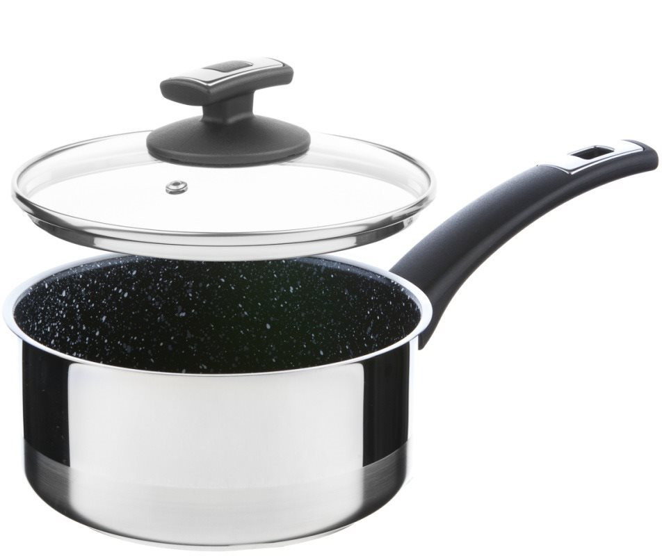 Kolimax Rendlík s rukojetí a poklicí Cerammax Pro Comfort 18cm, 2l, granit černá