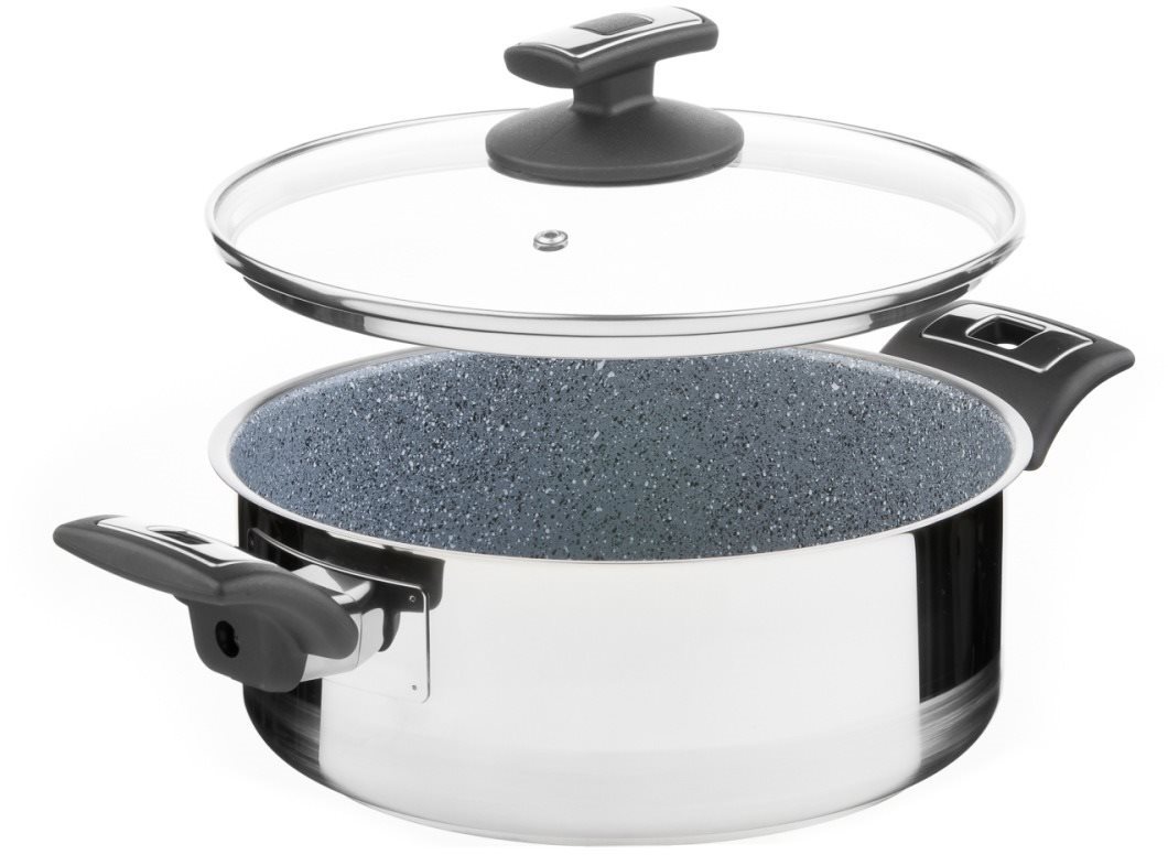 Kolimax Rendlík s poklicí Cerammax Pro Comfort 22cm, 3l, granit šedá