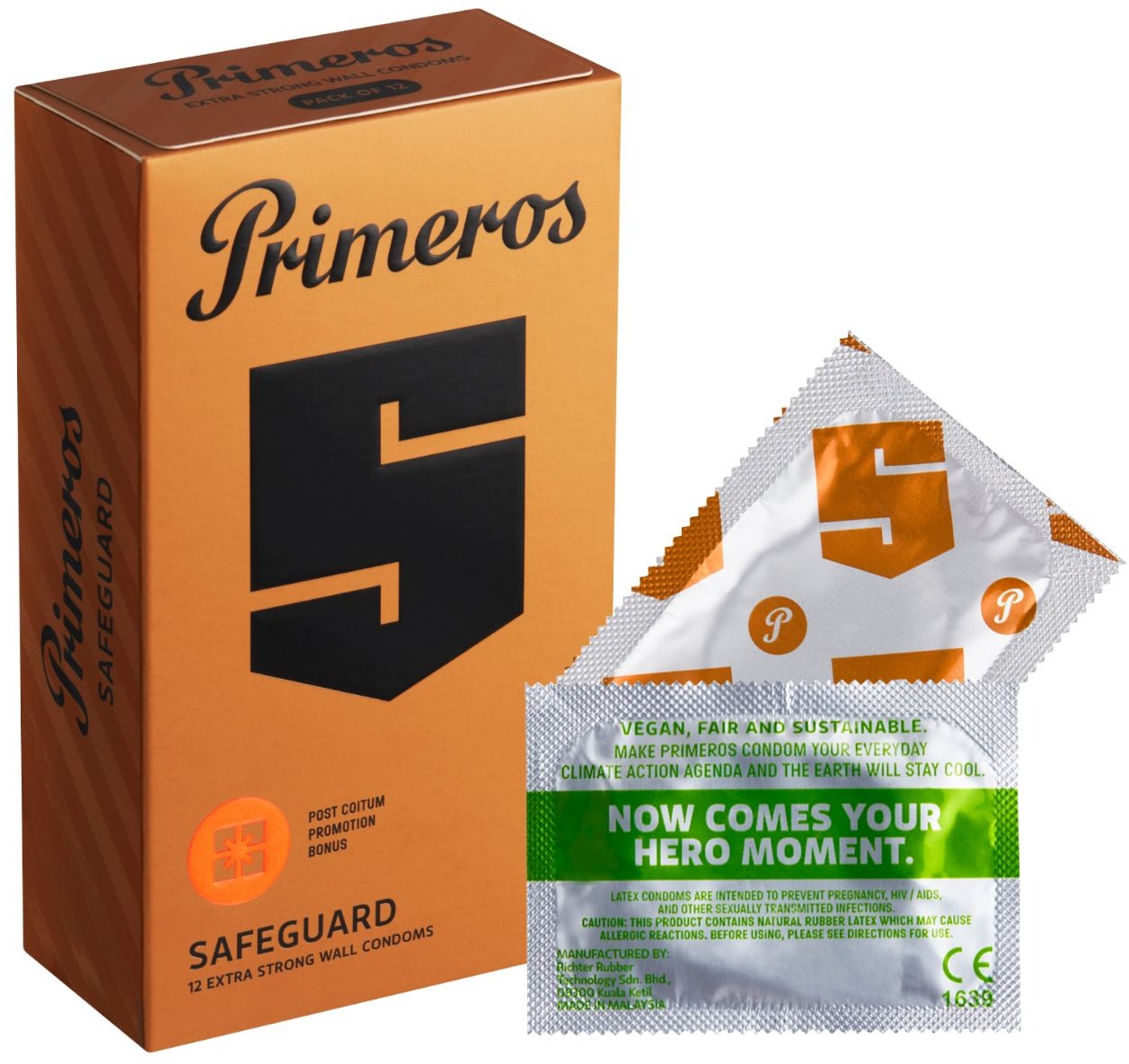PRIMEROS Safeguard extra silné kondomy, 12 ks