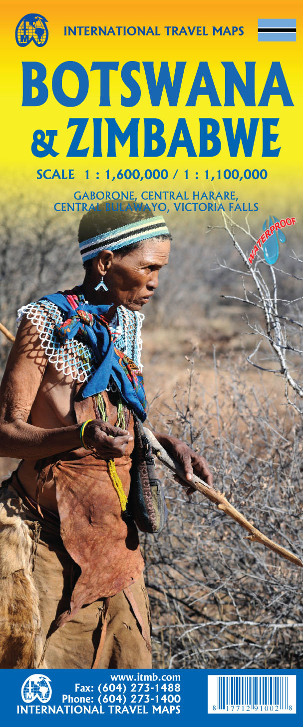 Botswana & Zimbabwe - přehledová mapa