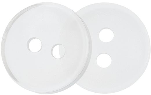 Bellatex Knoflík 1,3 cm průhledný 2 dírky 356686 sada 6 ks