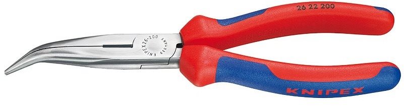 KNIPEX Kleště montážní půlkulaté zahnuté s břity, 200 mm 26 22 200