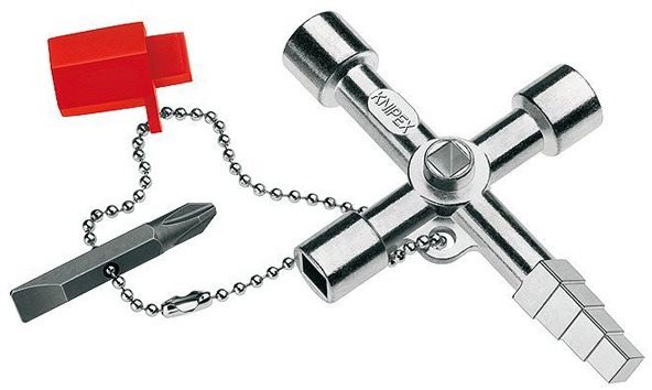 KNIPEX PROFIKEY Klíč na rozvodné skříně, 89 mm 00 11 04