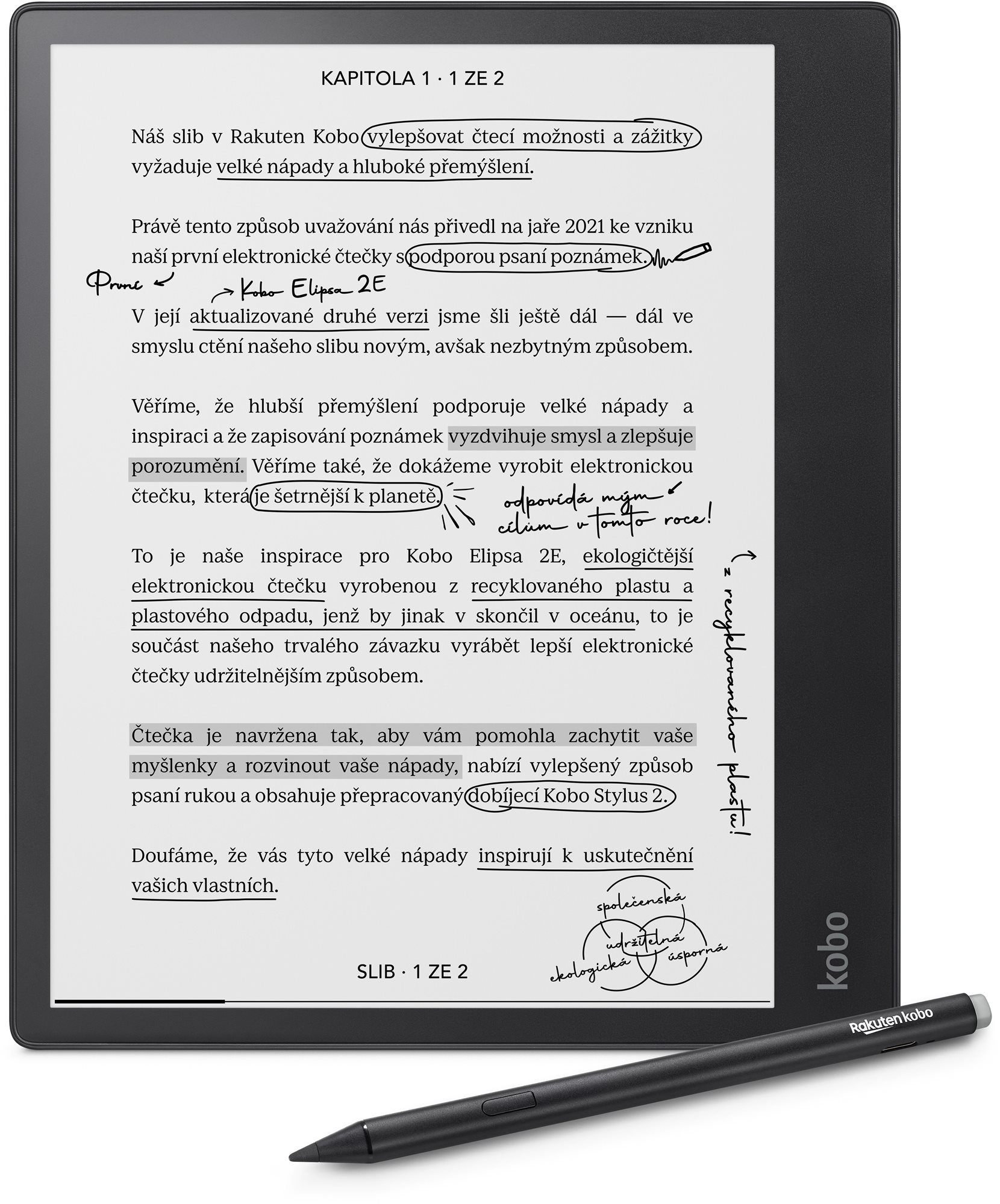 Kobo Elipsa 2E se stylusem