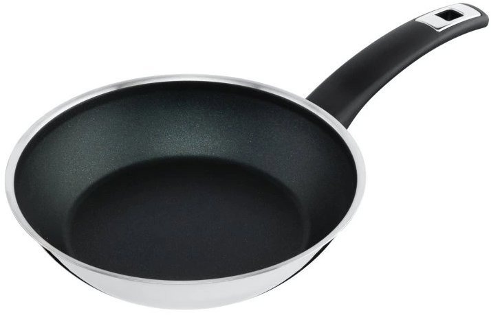 KOLIMAX Pánev FLONAX COMFORT 22 cm s rukojetí, nízká, černá