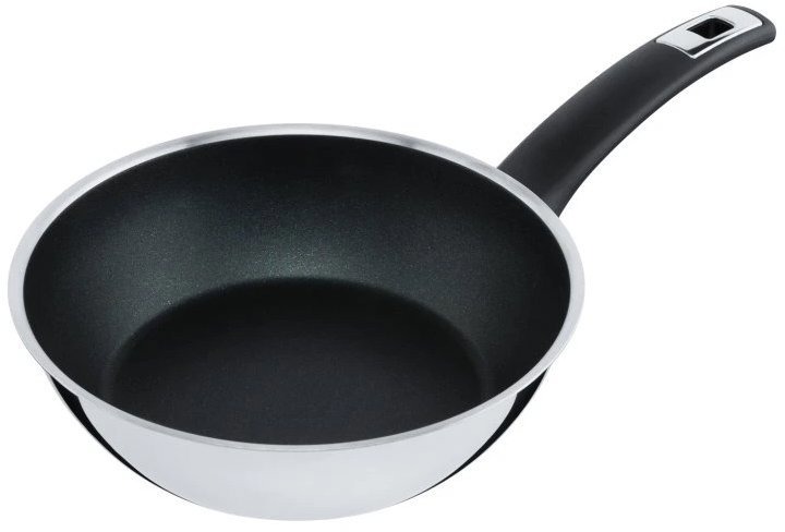 KOLIMAX Pánev FLONAX COMFORT 22 cm s rukojetí, vysoká, černá