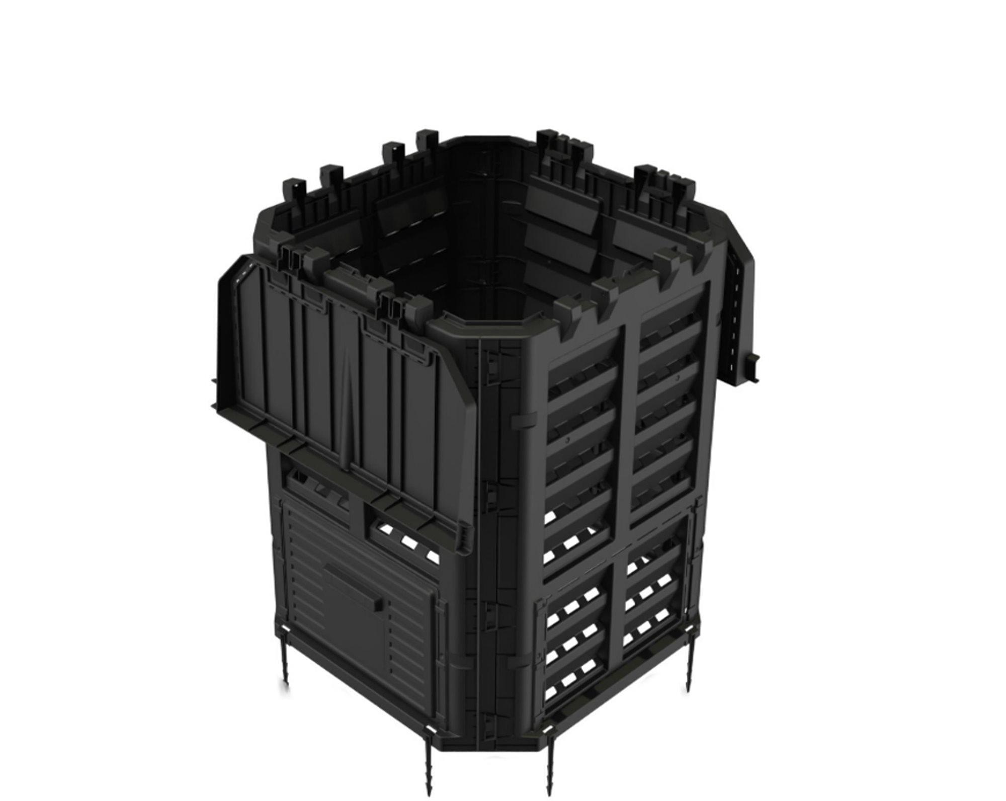 ROJAPLAST Kompostér, 71 x 79.5 x 71 cm, objem 300 l