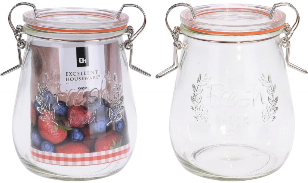 Koopman Skleněná dóza s těsněním 500 ml