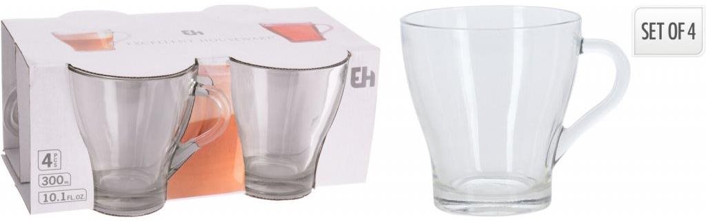Koopman Coffee Tea sada sklenic 300 ml - 4 ks