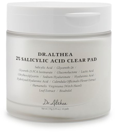 Dr.ALTHEA 2% Salicylic Acid Clear Pad 65 ks