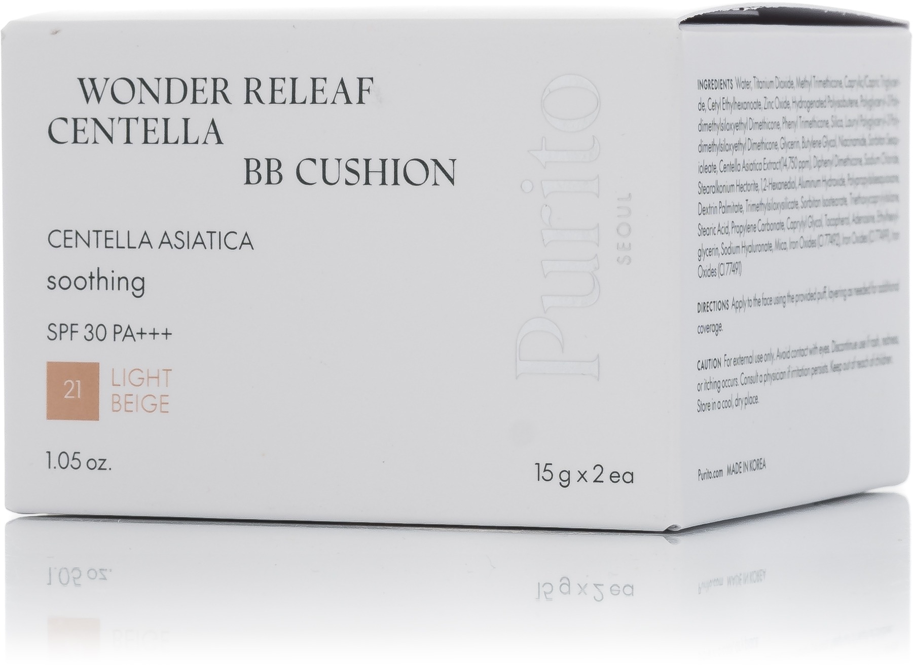 PURITO Wonder Releaf Centella BB Cushion 21 Light Beige 15 g