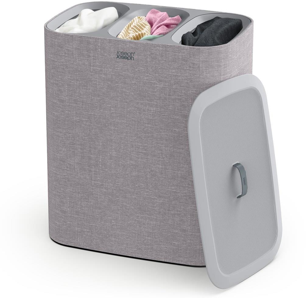 Joseph Joseph Koš na prádlo Tota Trio 50024, textil/plast, 90 l, šedý