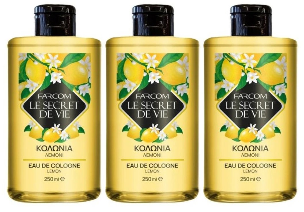 Farcom Kolínská voda citron EdC 250 ml, 3 ks