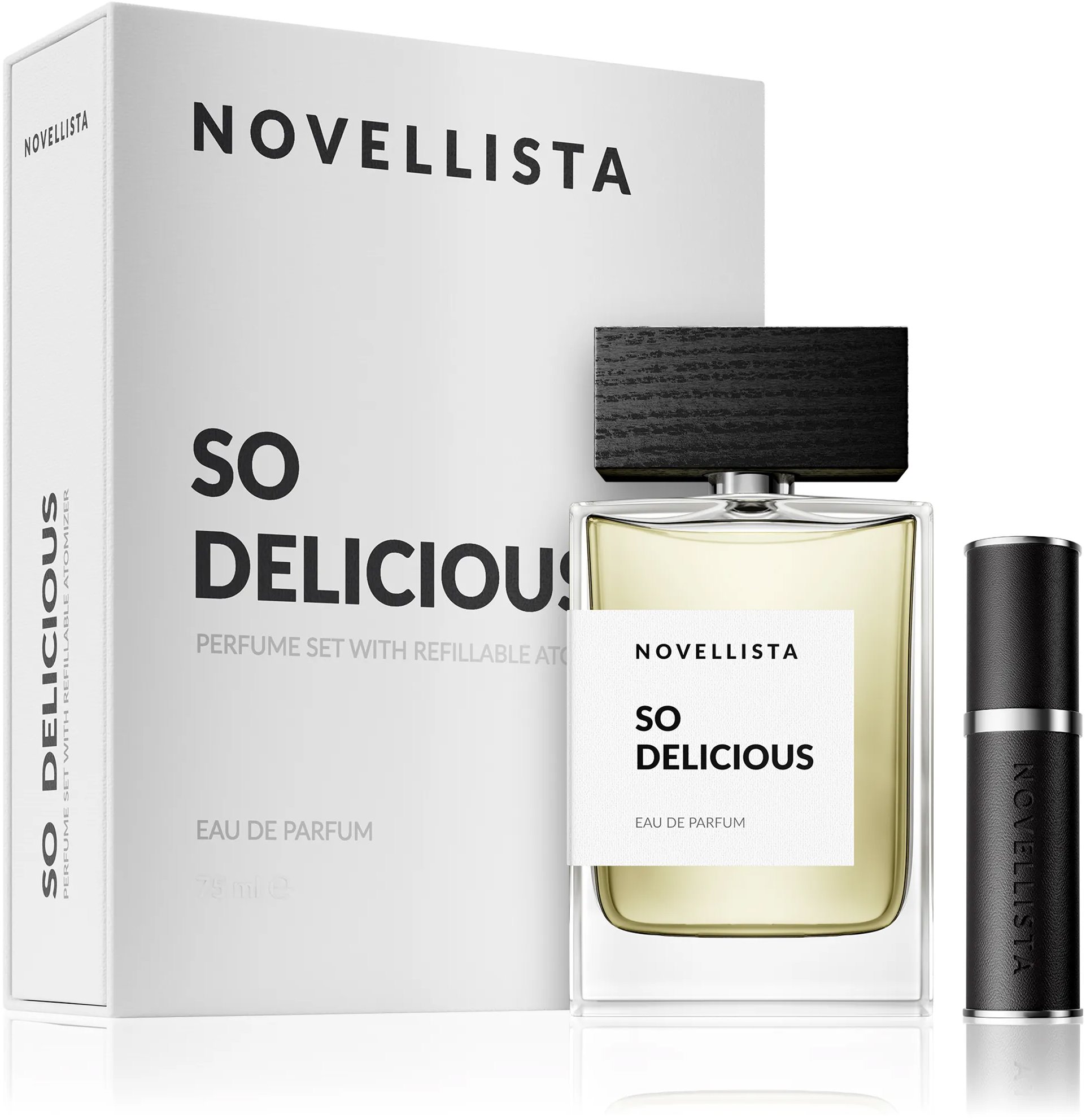 NOVELLISTA So Delicious set 75 ml + plnitelný atomizer