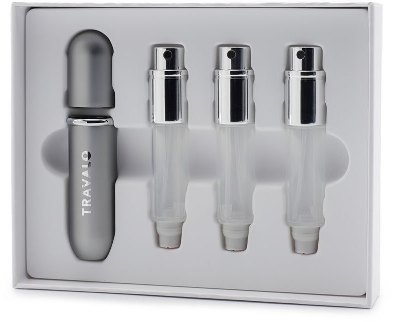 TRAVALO Refill Atomizer Classic Titanium Set 3 × 5 ml
