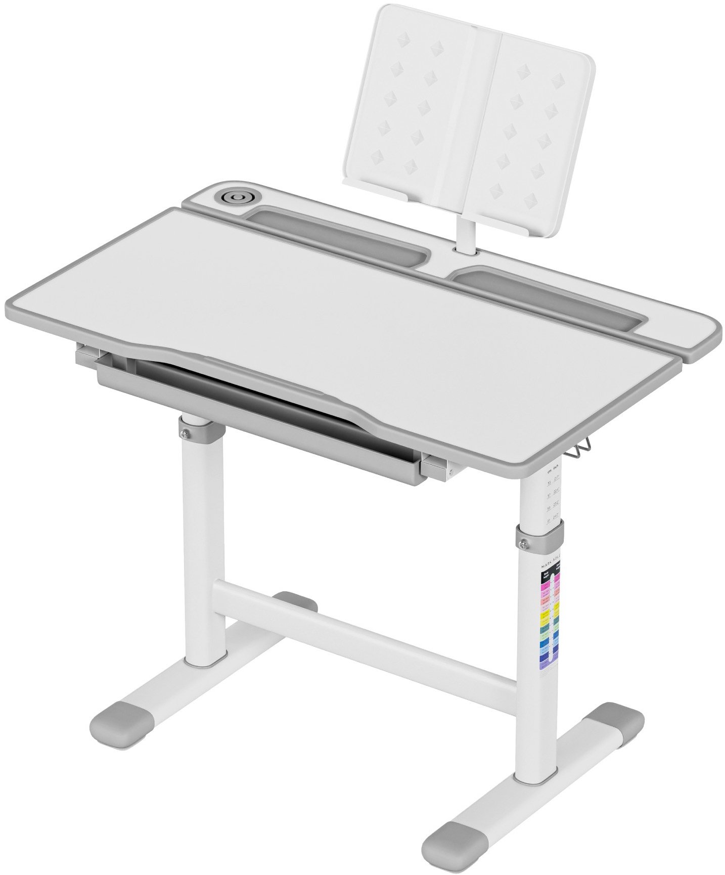 Psací stůl MarkAdler Studie 3.0 v šedé barvě