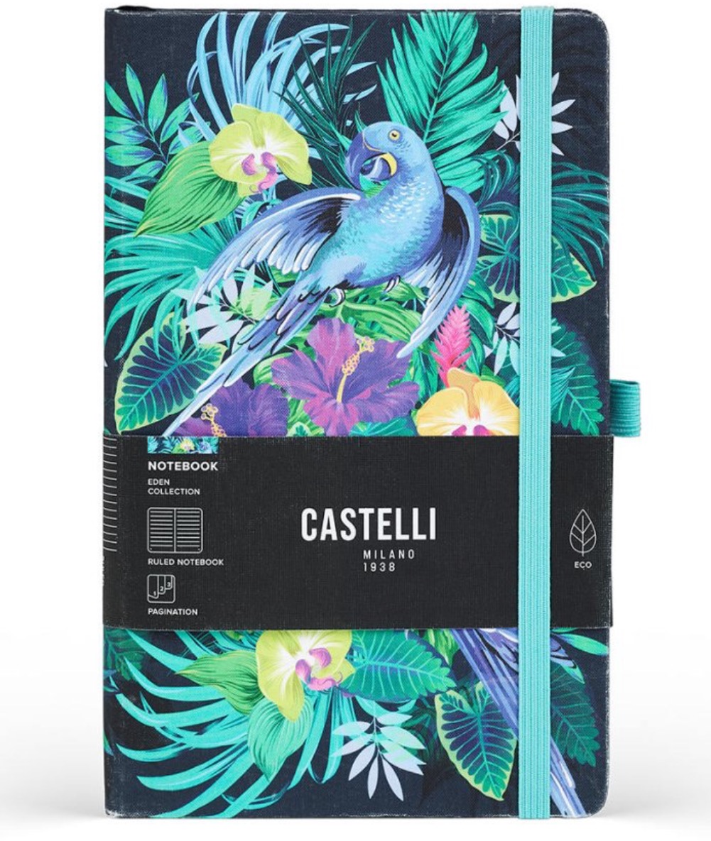 CASTELLI MILANO Eden Jungle L tečkovaný - zápisník pro efektivní organizaci