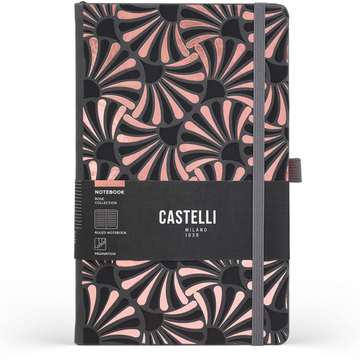 CASTELLI MILANO Rose Gold Lilly L linkovaný - elegantní a stylový zápisník