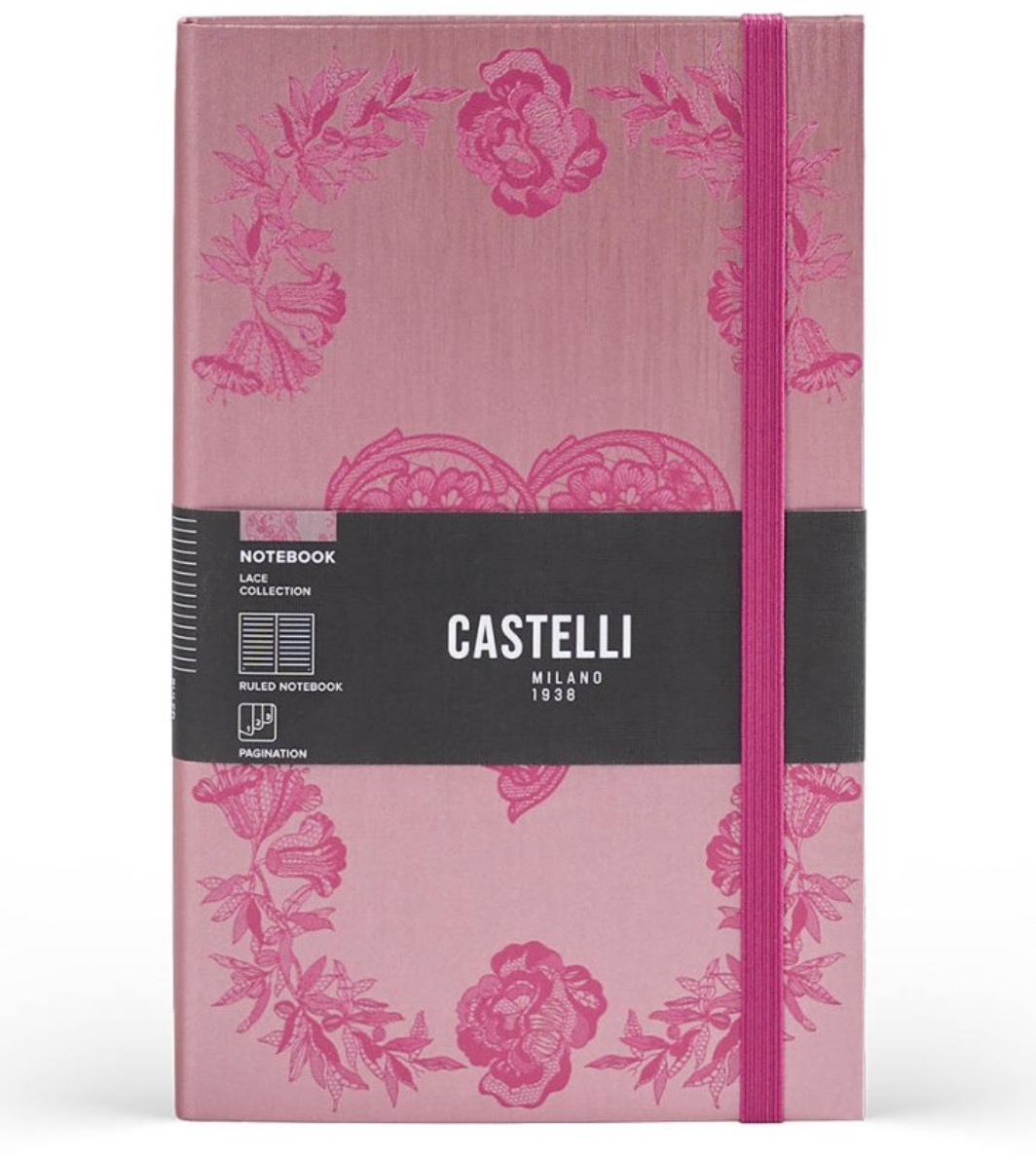 CASTELLI MILANO Lace Heart L - elegantní a stylový linkovaný blok