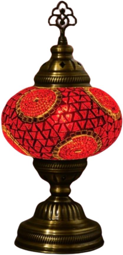 Krásy Orientu Orientální mozaiková stolní lampa Kiraz - 16 cm