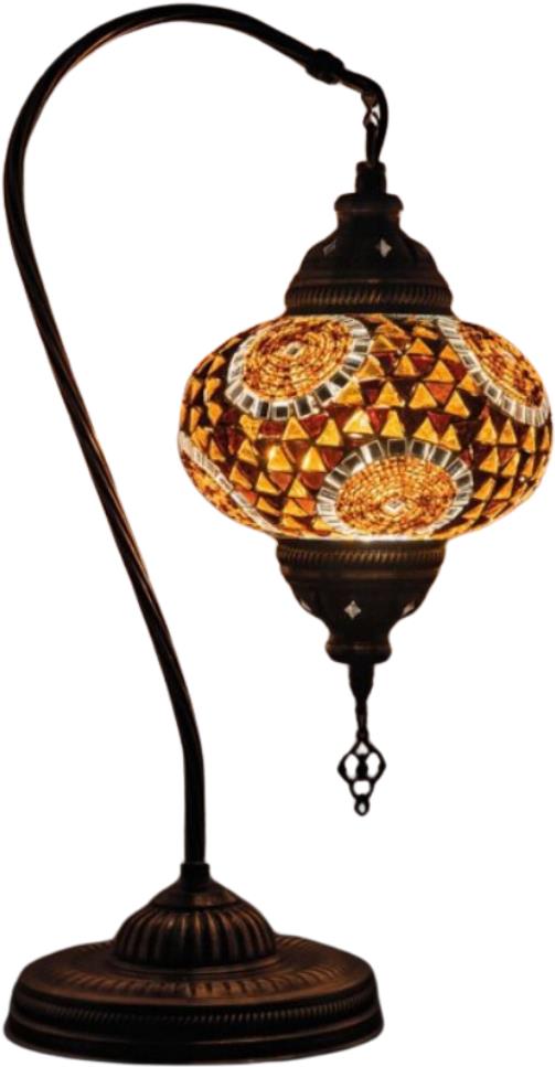 Krásy Orientu Orientální mozaiková stolní lampa Enise - Swan - 16 cm