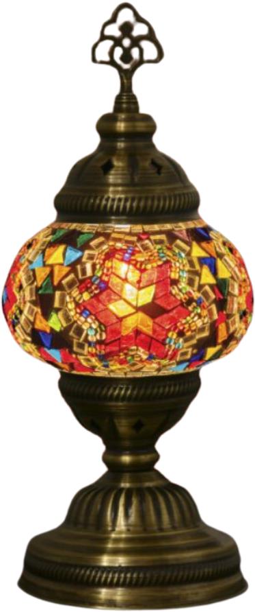 Krásy Orientu Orientální mozaiková stolní lampa Almas - 12 cm