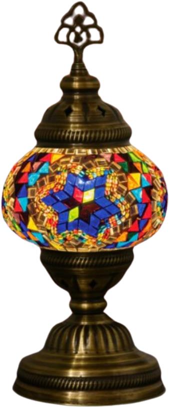 Krásy Orientu Orientální mozaiková stolní lampa Yildiz - 12 cm
