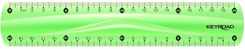 KEYROAD Flexi 20cm, ohebné, zelené