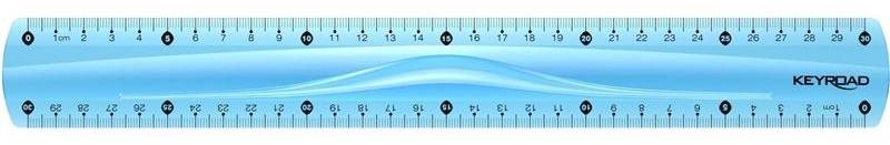 KEYROAD Flexi 30cm, ohebné, modré
