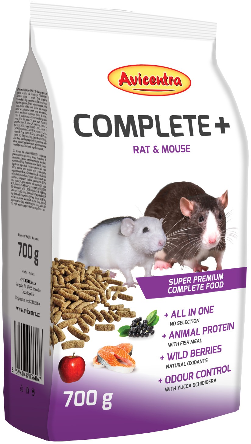 Avicentra Complete + potkan, myš 700 g