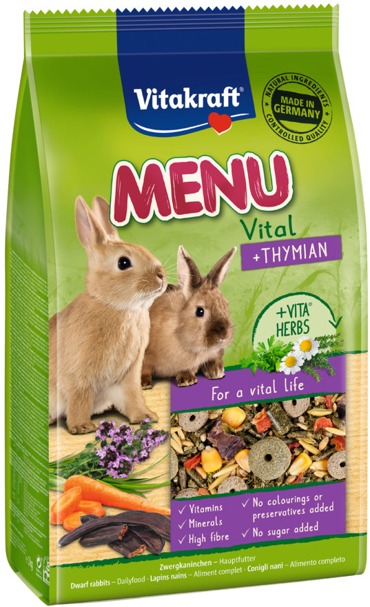 Vitakraft krmivo Menu Thymian Králík 1 kg